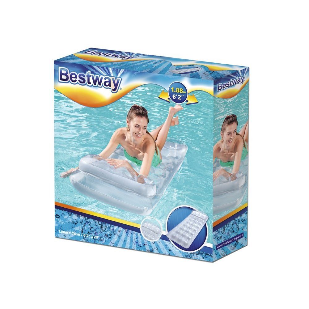 Bestway madrac za plažu na napuhavanje 188x71 cm srebrni 43024 slika 6