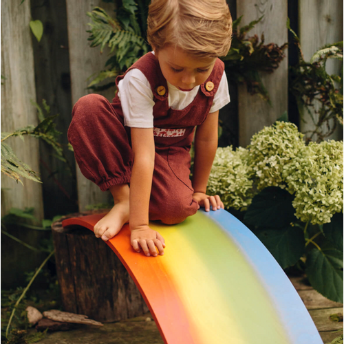 Kinderfeets drvena daska za ravnotežu Kinderboard Rainbow Wash slika 10
