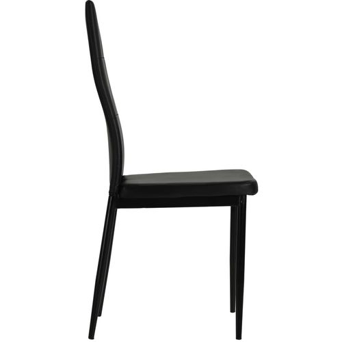 Blagovaonske stolice od umjetne kože 4 kom crne slika 5