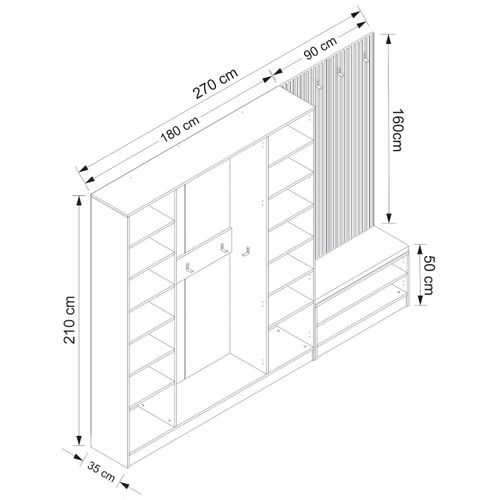 Kale - 8133 White Hall Stand slika 4