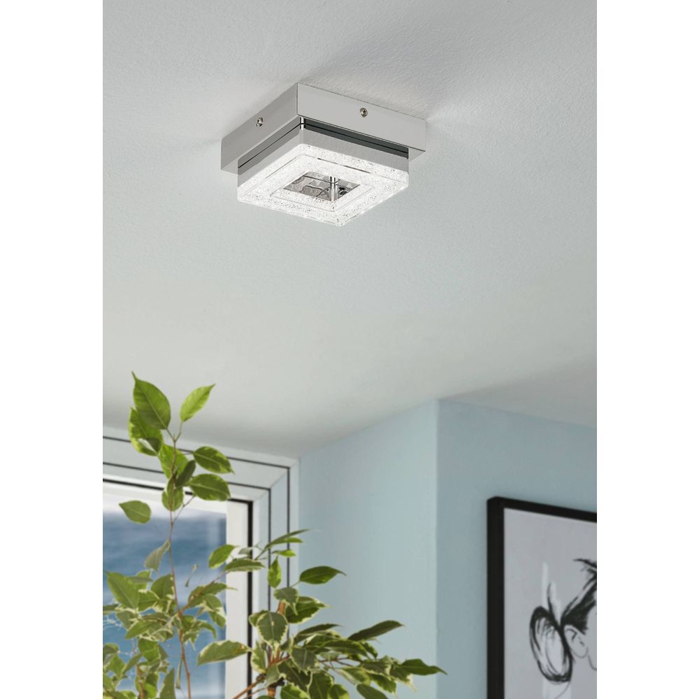 Eglo Fradelo zidna/stropna/1, led, 1x4w, krom/kristal  slika 7