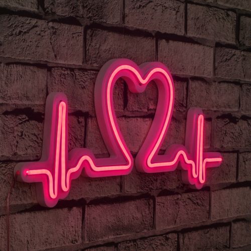 Wallity Ukrasna plastična LED rasvjeta, Love Rhythm - Pink slika 9