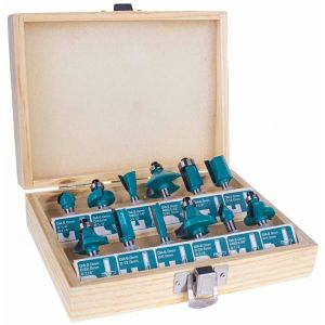 TOTAL 12-dijelni set glodala za drvo (6 mm) (TACSR0121)