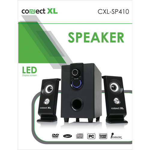 Connect XL Zvučnik, set,  2.1, AC 220V, crna boja - CXL-SP410 slika 1