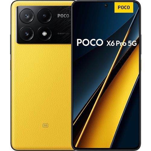 POCO X6 Pro 5G smartphone, 12/512GB, žuta boja, veganska koža slika 1