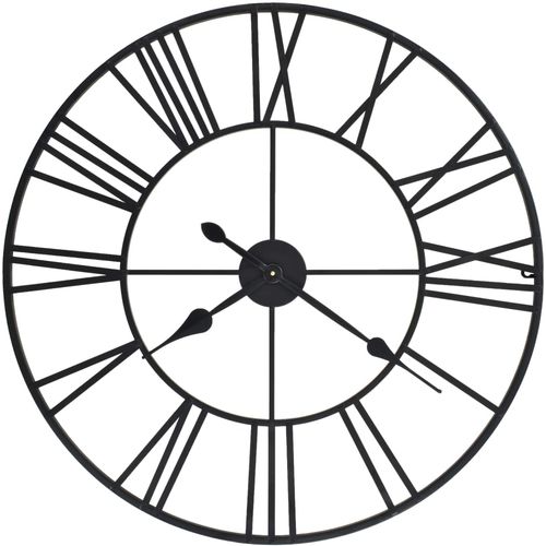 Starinski zidni sat s kvarcnim mehanizmom metalni 80 cm XXL slika 1