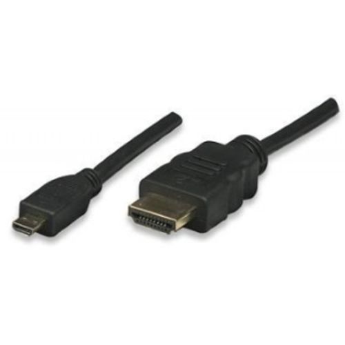 E-GREEN Kabl HDMI (M) - HDMI Mikro-D (M) 1.5m crni slika 1