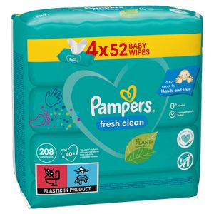 Pampers vlažne maramice Fresh Clean paket 4x52 komada 