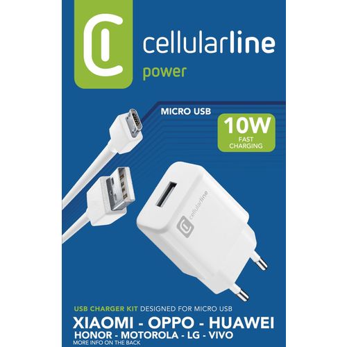 Cellularline kućni punjač Huawei i kabel Micro USB 2A/10W slika 2