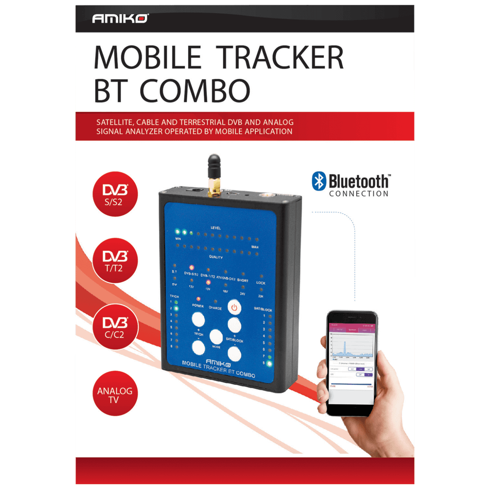 Amiko Instrument mjerni, DVB-S2/T2/C, Bluetooth - Mobile Tracker BT Combo slika 2