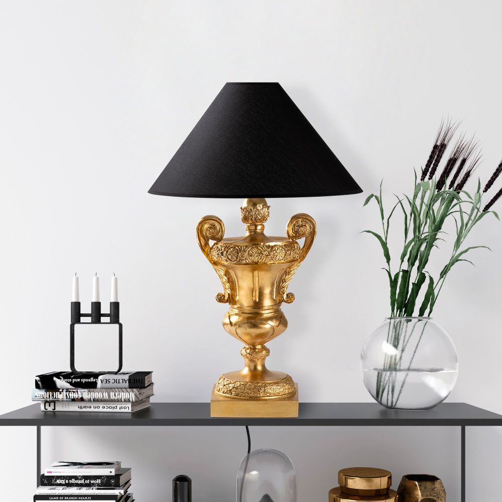 ELEGANZE-5331 Zlatno-Crna Stočna Lampa slika 1