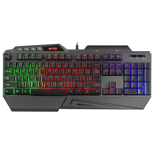 Natec NFU-1697 FURY SKYRAIDER, Gaming RGB Keyboard, Antighosting, Spill Proof, 16 Multimedia Keys, Mobile Phone Holder slika 1