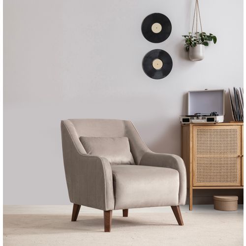 Buhara - Light Grey Light Grey Wing Chair slika 1