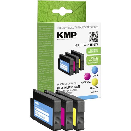 KMP tinta zamijenjen HP 951XL kompatibilan kombinirano pakiranje cijan, purpurno crven, žut H101V 1723,4050 slika 3