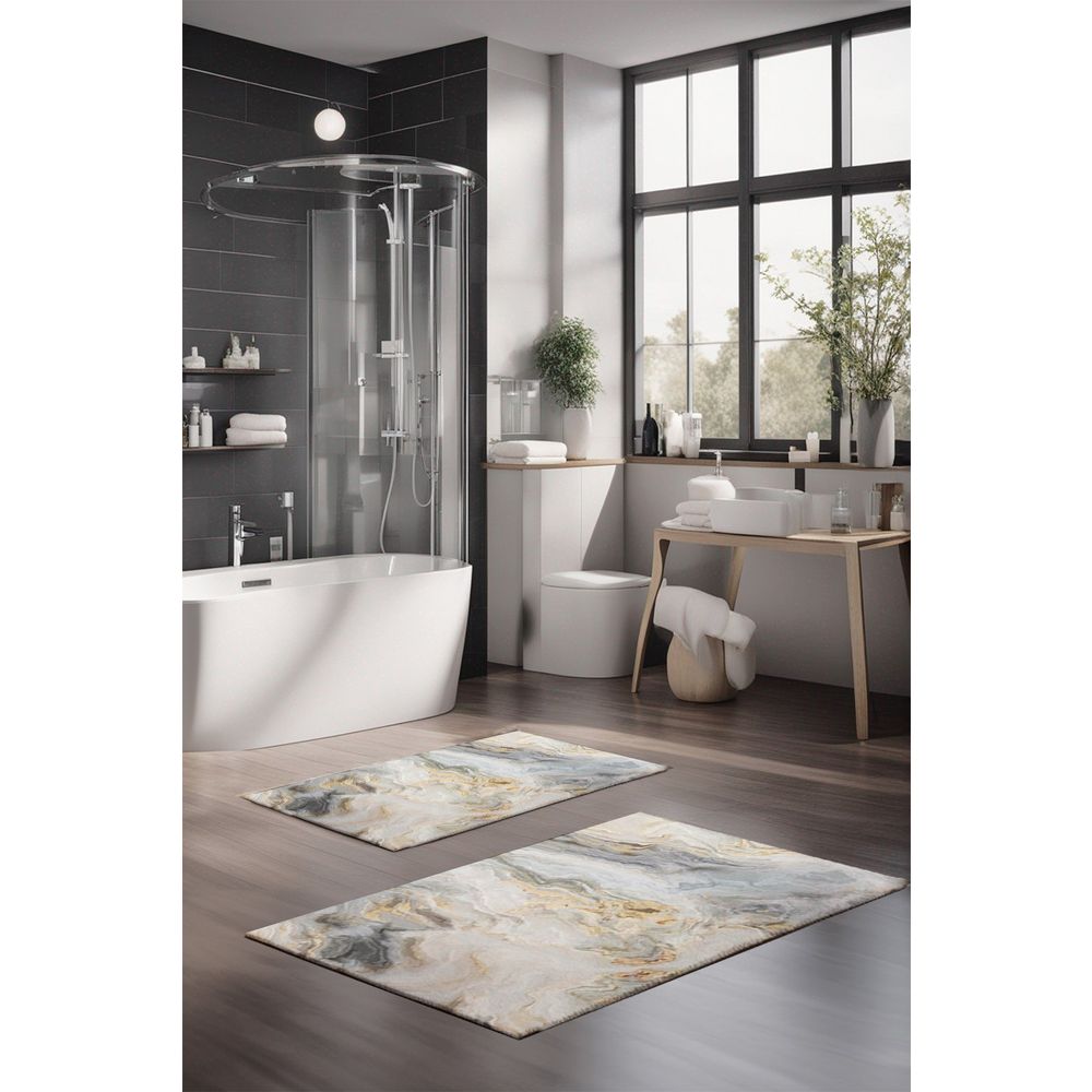 Set prostirki za kupatilo (2 komada) CT-5019, više boja slika 1