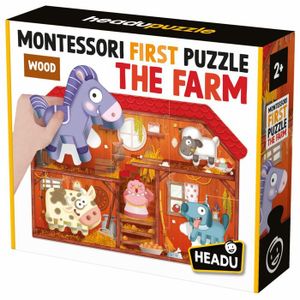 HEADU Edukativna slagalica Montessori First Puzzle - The Farm