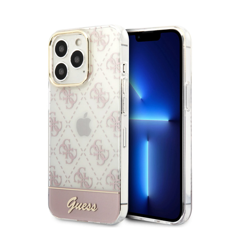 Maska Guess Hc 4G Electro Script za iPhone 14 Pro 6.1 pink (GUHCP14LHG4MHP) slika 1