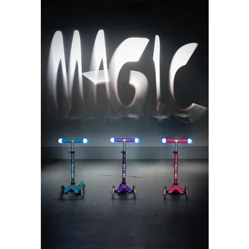 Micro Romobil Mini Deluxe Magic LED, Pink slika 5