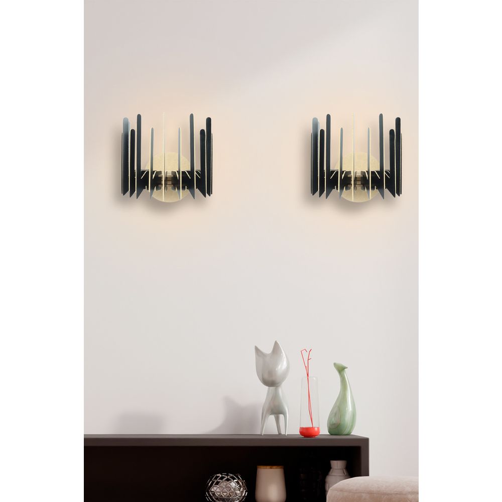 Zidna lampa 207-ZS2 u crnoj boji slika 1