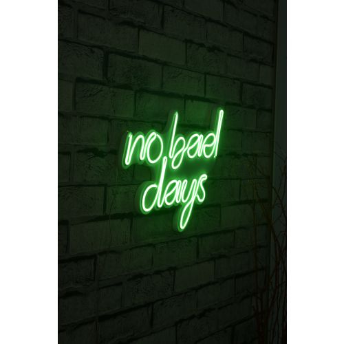 Wallity Ukrasna plastična LED rasvjeta, No Bad Days - Green slika 1