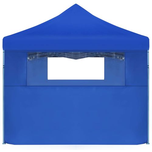 Sklopivi šator za zabave s 5 bočnih zidova 3 x 9 m plavi slika 5