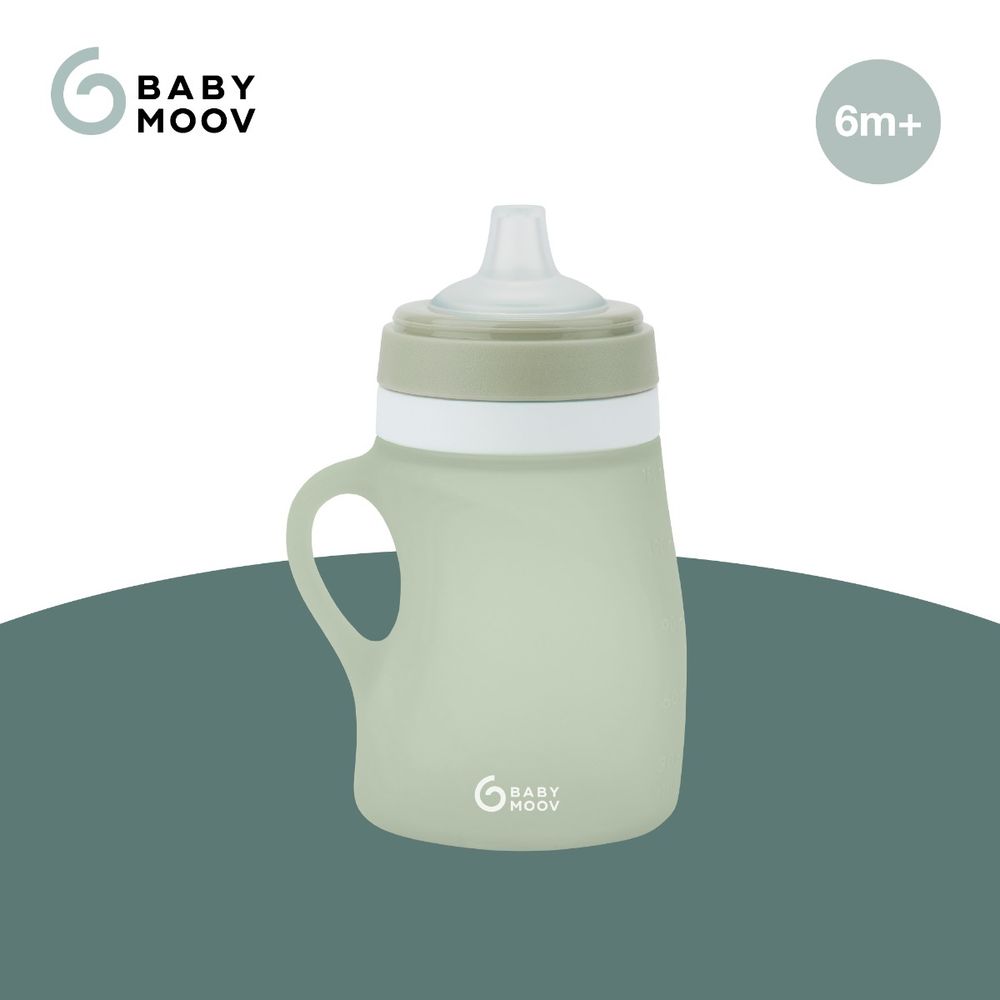 Babymoov Ergonomska silikonska bočica 150ml - Green slika 3