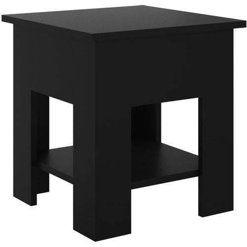Stolić za kavu crni 40 x 40 x 42 cm od konstruiranog drva slika 2