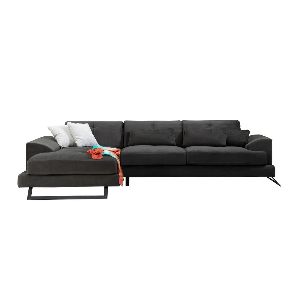 Ugaona Sofa Frido Corner Left (Chl+3R) u Antracit Boji slika 10