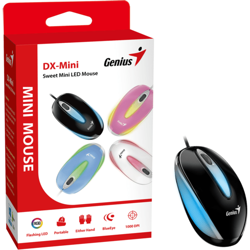 Genius miš DX-Mini USB LED black slika 1