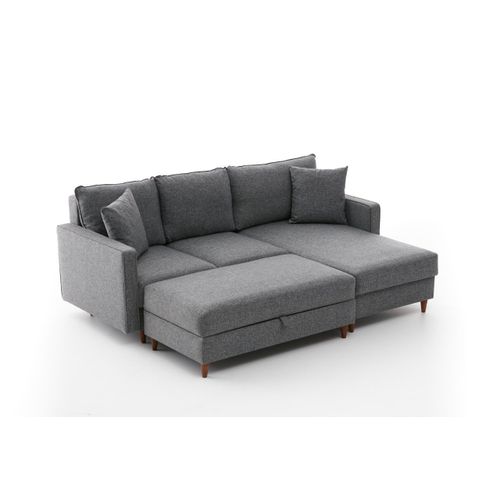 Atelier Del Sofa Kutna garnitura, Sivo, Eva Right - Grey slika 7