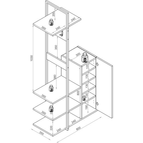 Rone - White White
Oak Hall Stand slika 5