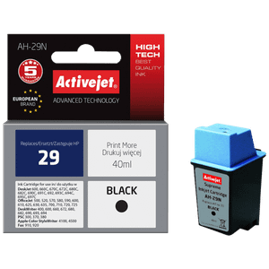 Activejet Tinta za printer, crna, zapremina 40 ml. - HP 29 51629A; AH-29N