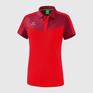 Ženska Majica Erima Squad Polo Bordeaux/Crvena