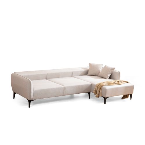 Atelier Del Sofa Kutna garnitura, Bijela, Belissimo Right - Off White slika 6