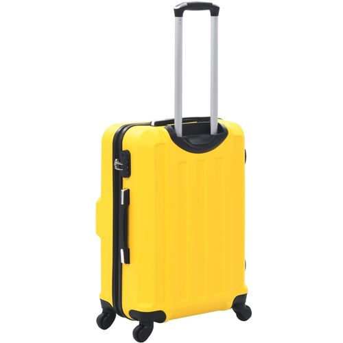 3-dijelni set čvrstih kovčega žuti ABS slika 20