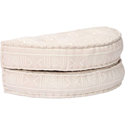 283789 Pouffe 100x20 cm Beige Fabric slika 4