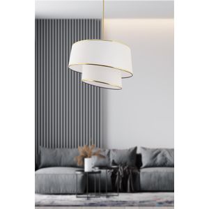 Luster Barette - Bijeli sa Zlatno-Bijelim Detaljima