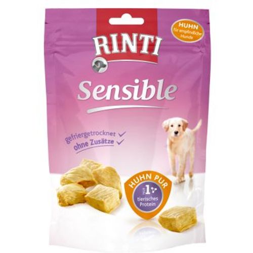 RINTI SENSIBLE PUR HUHN, poslastice za osjetljive pse s probavnim tegobama, od piletine, 120 g  slika 1