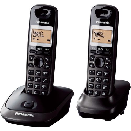Bežični telefon Panasonic KX-TG 2512T crni slika 1