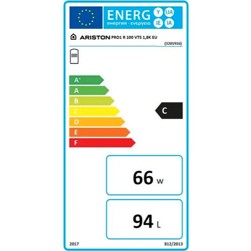 Ariston bojler PRO1 R100 VTS 1,8K EU, lijevi slika 2