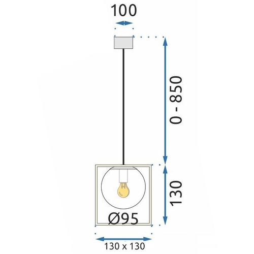 Lampa Viseća APP1165-1CP GOLD WHITE slika 6