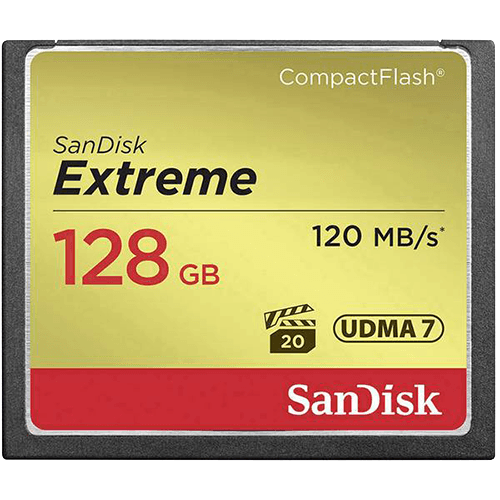 SanDisk CF 128GB Extreme 120MB/s 85MB/s UDMA7. slika 1