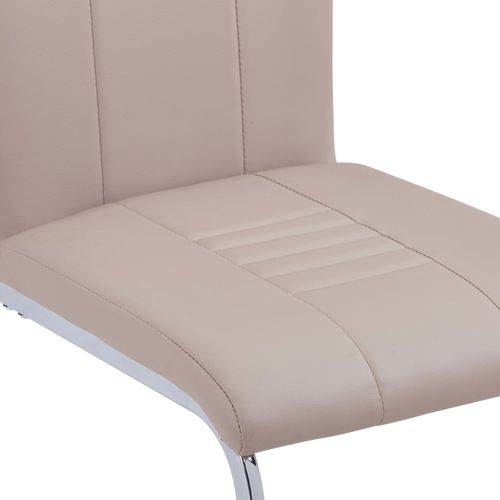 Konzolne blagovaonske stolice od umjetne kože 2 kom cappuccino slika 11