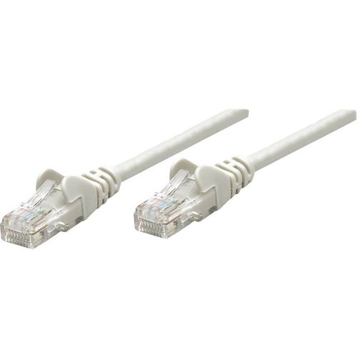 Intellinet 340373 RJ45 mrežni kabel, Patch kabel cat 6 U/UTP 1.00 m siva  1 St. slika 1