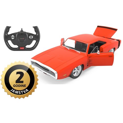 Jamara auto na daljinsko upravljanje DELUX Dodge Charger RT 1970, crvena, 1:16 slika 1