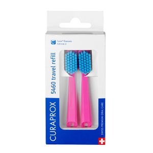 Curaprox Nastavak CS 5460 Ultra Soft 2kom - Nastavak za četkicu putnog seta, Rozi