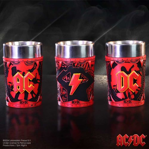 NEMESIS NOW ACDC LOGO SHOT GLASS SET (SET OF 3) 8.7CM slika 8