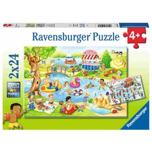 Ravensburger Puzzle vrijeme na jezeru 2x24kom