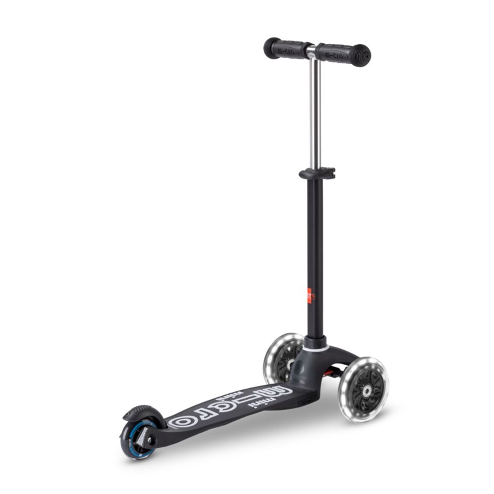 Micro Romobil Mini Deluxe ECO LED, Crni slika 3
