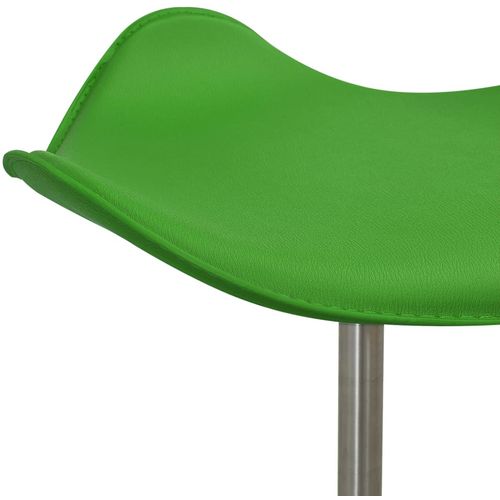 Salonski stolac od umjetne kože zeleni slika 5